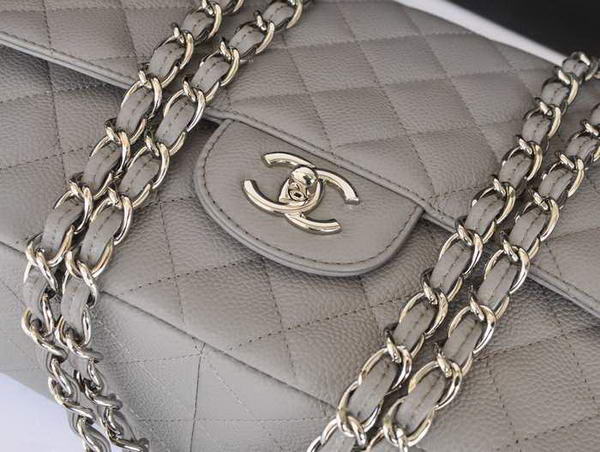 Chanel Original Caviar Leather Flap Bag A28600 Grey Chanel Original Caviar Leather Flap Bag A28600 Grey
