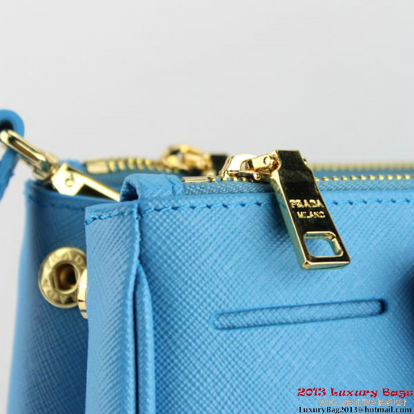 2013 Prada Saffiano Tote Bag 1801 SkyBlue 2013 Prada Saffiano Tote Bag 1801 SkyBlue