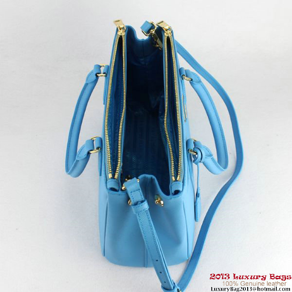 2013 Prada Saffiano Tote Bag 1801 SkyBlue 2013 Prada Saffiano Tote Bag 1801 SkyBlue