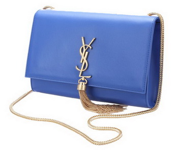 Yves Saint Laurent Small Monogramme Cross-body Shoulder Bag Y042 Blue Yves Saint Laurent Small Monogramme Cross-body Shoulder Bag Y042 Blue