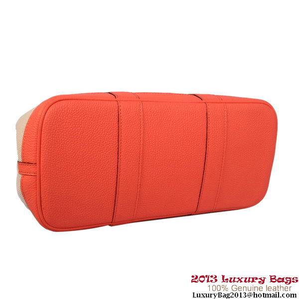 Hermes Garden Party 30CM Bag Canvas Leather A1288 Light Red Hermes Garden Party 30CM Bag Canvas Leather A1288 Light Red