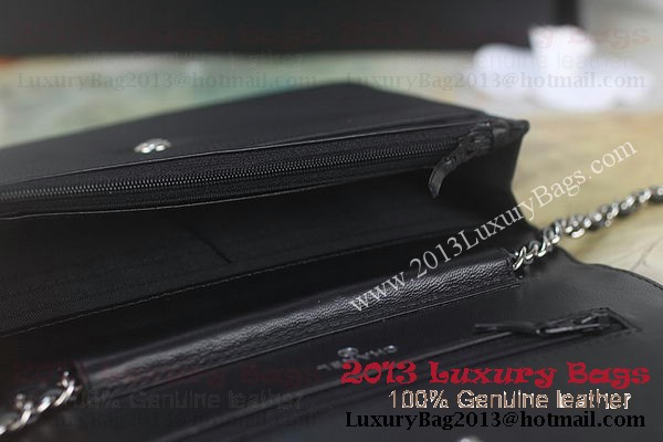 Chanel A48654 Black Original Grainy Leather mini Flap Bag