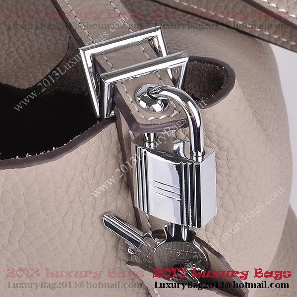 Hermes Picotin Lock MM Bag in Clemence Leather 8616 Gray