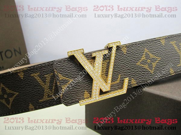 Louis Vuitton Monogram Canvas Belt LV2050 Gold Louis Vuitton Monogram Canvas Belt LV2050 Gold