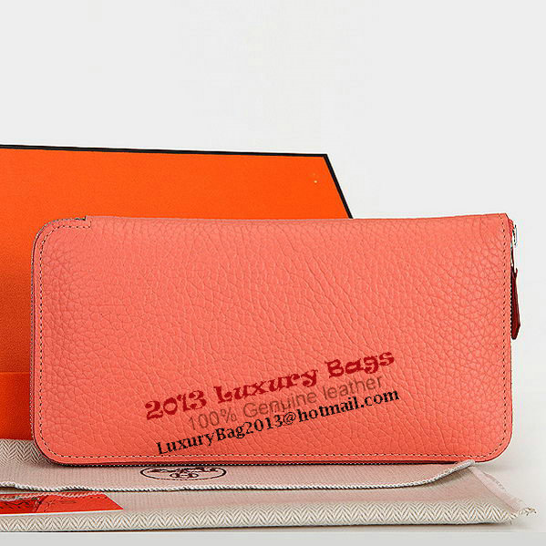 Hermes Zipper Wallet Original Leather A309 Dark Pink Hermes Zipper Wallet Original Leather A309 Dark Pink