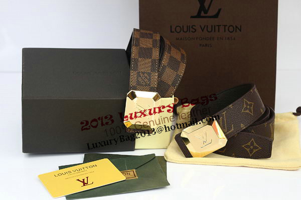 Louis Vuitton Monogram Canvas Belt LV2065 Louis Vuitton Monogram Canvas Belt LV2065
