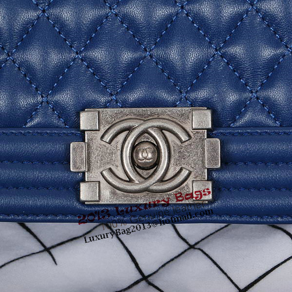 Boy Chanel Flap Shoulder Bag in Sheepskin Leather A58500 RoyalBlue Boy Chanel Flap Shoulder Bag in Sheepskin Leather A58500 RoyalBlue