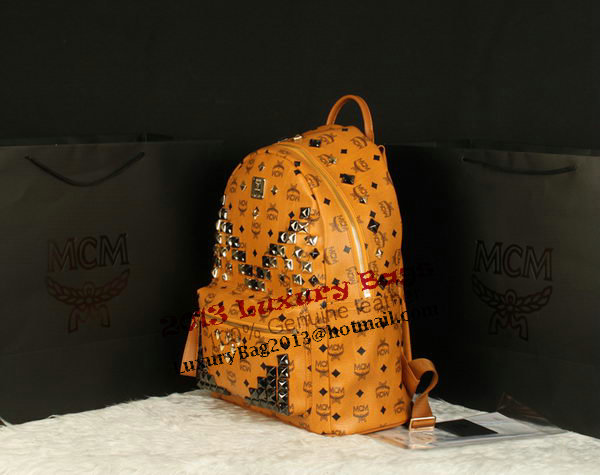 MCM Stark Backpack Jumbo in Calf Leather 8100 Camel MCM Stark Backpack Jumbo in Calf Leather 8100 Camel
