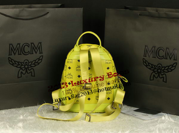 MCM Stark Backpack Medium in Calf Leather 8003 Lemon MCM Stark Backpack Medium in Calf Leather 8003 Lemon