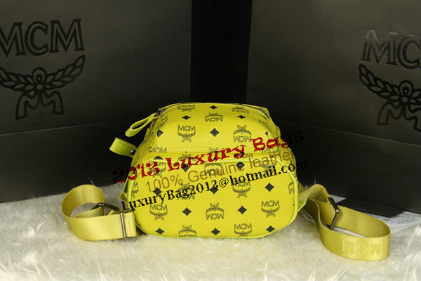 MCM Stark Backpack Medium in Calf Leather 8003 Lemon MCM Stark Backpack Medium in Calf Leather 8003 Lemon