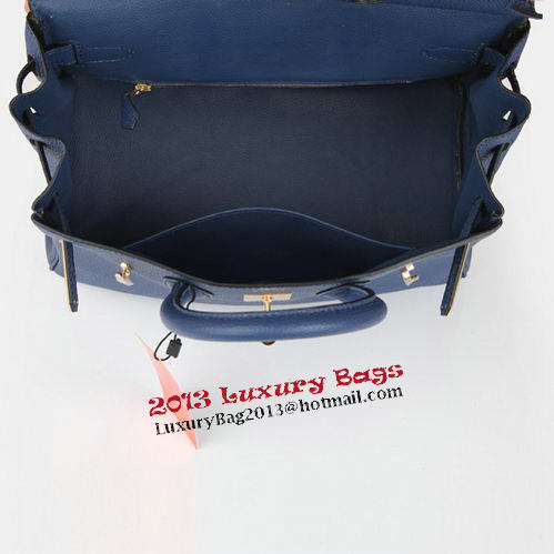 Hermes Birkin 30CM Tote Bag RoyalBlue Original Leather H30 Gold Hermes Birkin 30CM Tote Bag RoyalBlue Original Leather H30 Gold