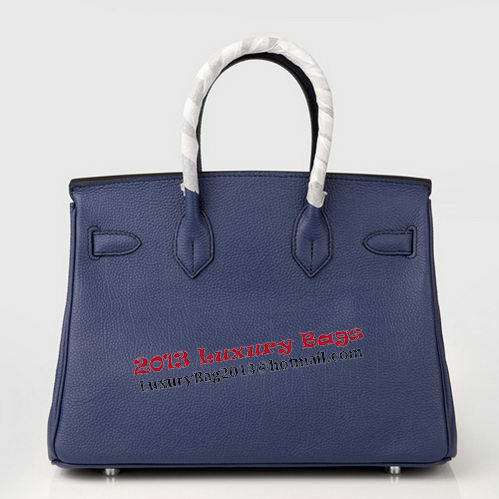 Hermes Birkin 30CM Tote Bag RoyalBlue Original Leather H30 Gold Hermes Birkin 30CM Tote Bag RoyalBlue Original Leather H30 Gold