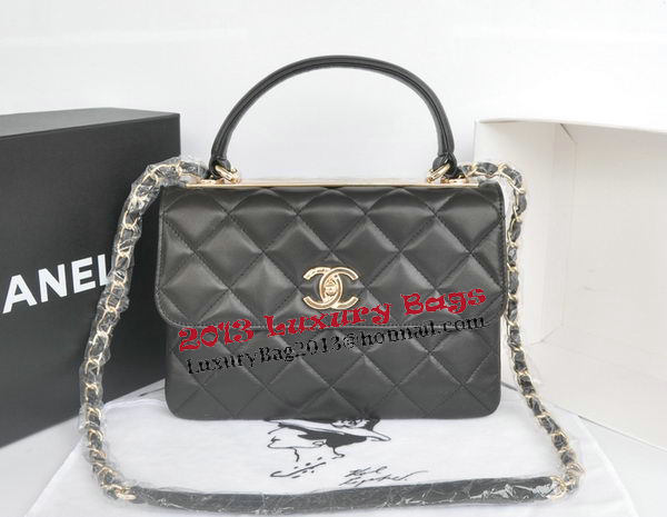 Chanel Classic Top Handle Bag Original Sheepskin Leather CHA92236 Black Chanel Classic Top Handle Bag Original Sheepskin Leather CHA92236 Black