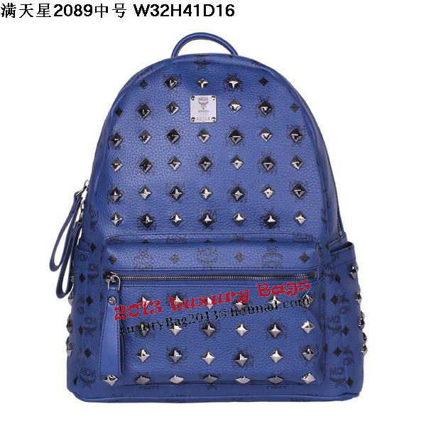 MCM Stark Studded Medium Backpack MC2089 Royal MCM Stark Studded Medium Backpack MC2089 Royal