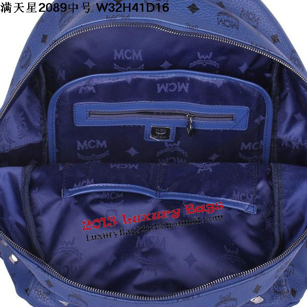 MCM Stark Studded Medium Backpack MC2089 Royal MCM Stark Studded Medium Backpack MC2089 Royal
