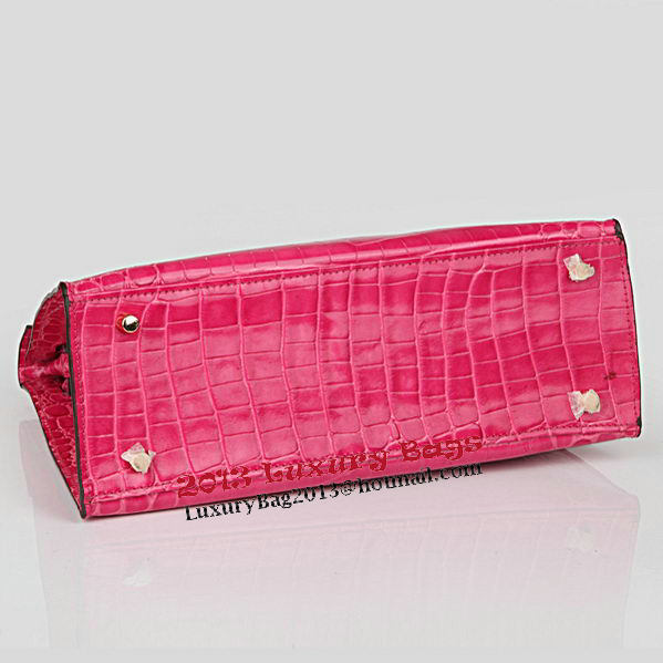 Hermes Kelly 32cm Shoulder Bags Peach Iridescent Croco Leather Gold Hermes Kelly 32cm Shoulder Bags Peach Iridescent Croco Leather Gold