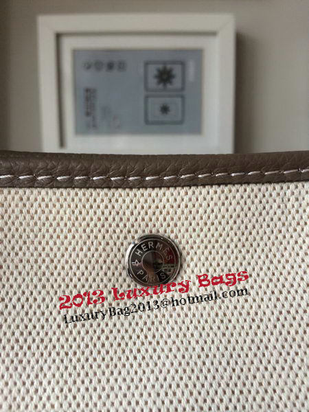 Hermes Garden Party 36CM Bag Canvas Leather H11M Grey Hermes Garden Party 36CM Bag Canvas Leather H11M Grey
