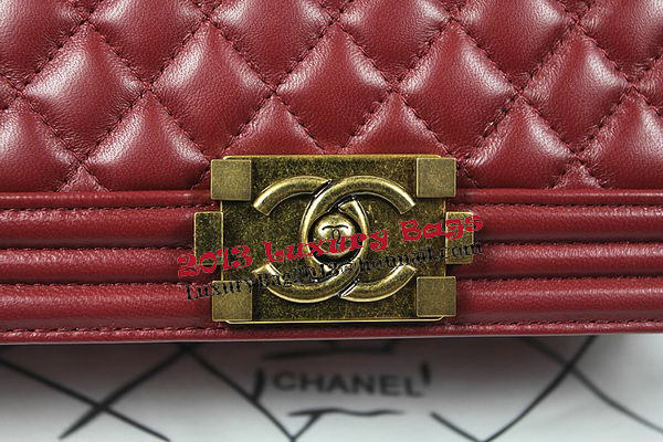 Boy Chanel Flap Shoulder Bag Burgundy Original Sheepskin A67087 Brass Boy Chanel Flap Shoulder Bag Burgundy Original Sheepskin A67087 Brass