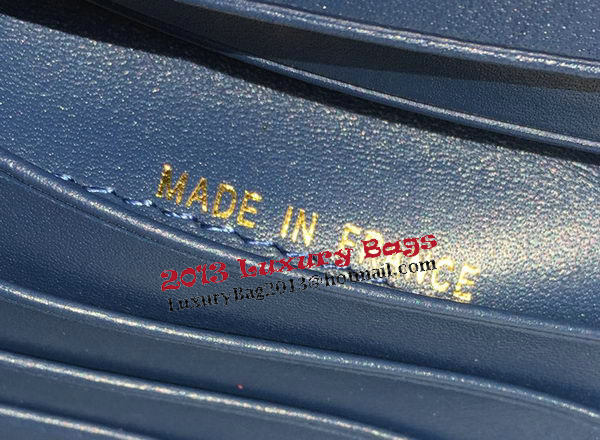 Chanel Matelasse Bi-Fold Wallet Cannage Patterns A48980 Blue Chanel Matelasse Bi-Fold Wallet Cannage Patterns A48980 Blue