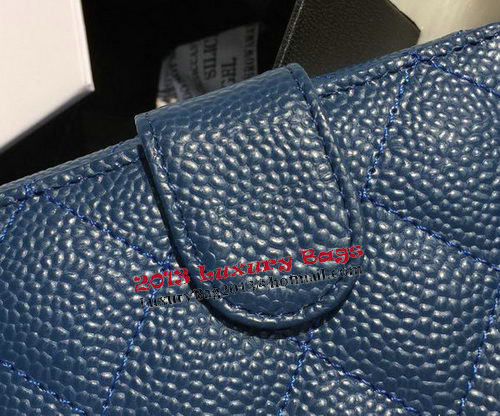 Chanel Matelasse Bi-Fold Wallet Cannage Patterns A48980 Blue Chanel Matelasse Bi-Fold Wallet Cannage Patterns A48980 Blue
