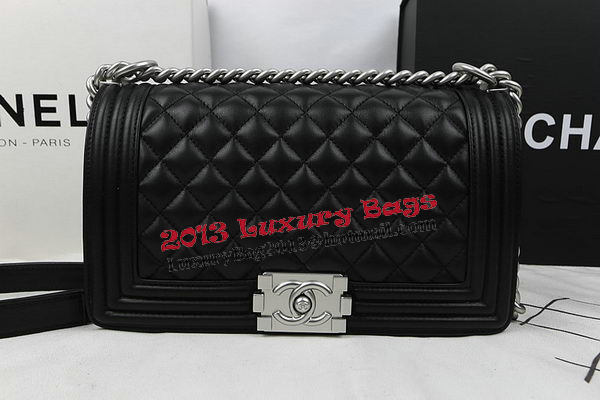 Boy Chanel Flap Bag Original Calfskin Leather A67025 Black Boy Chanel Flap Bag Original Calfskin Leather A67025 Black