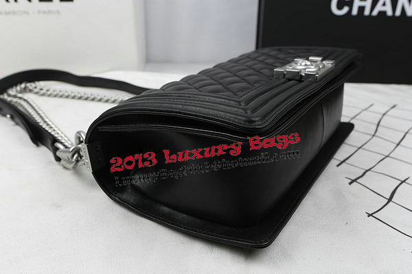 Boy Chanel Flap Bag Original Calfskin Leather A67025 Black Boy Chanel Flap Bag Original Calfskin Leather A67025 Black