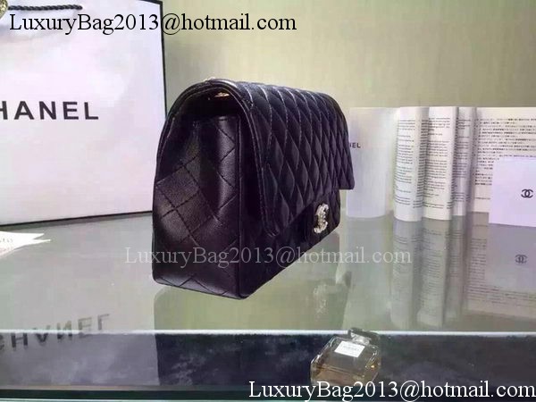 Chanel 2.55 Series Flap Bag Black Sheepskin Leather A5016 Black Chanel 2.55 Series Flap Bag Black Sheepskin Leather A5016 Black