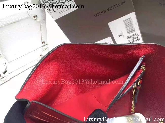 Louis Vuitton Monogram Empreinte SARAH WALLET M61184 Red Louis Vuitton Monogram Empreinte SARAH WALLET M61184 Red