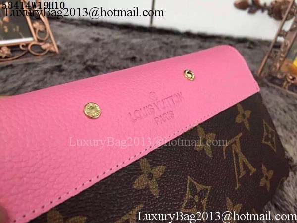 Louis Vuitton Monogram Canvas PALLAS WALLET M58414 Pink Louis Vuitton Monogram Canvas PALLAS WALLET M58414 Pink