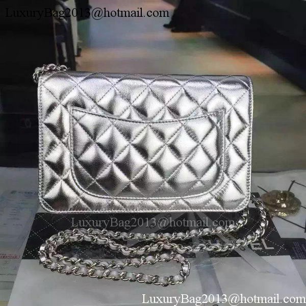 Chanel mini Flap Bag Silver Cannage Pattern A8373 Silver Chanel mini Flap Bag Silver Cannage Pattern A8373 Silver