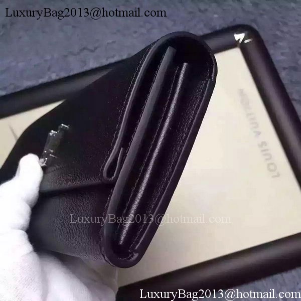 Louis Vuitton LOCKME II Wallet M62350 Black Louis Vuitton LOCKME II Wallet M62350 Black