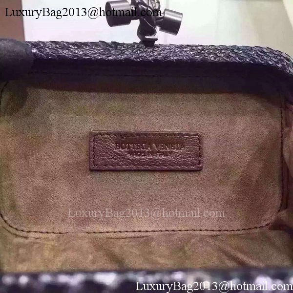 Bottega Veneta Snake Leather Knot Clutch BV8653 Silver Bottega Veneta Snake Leather Knot Clutch BV8653 Silver