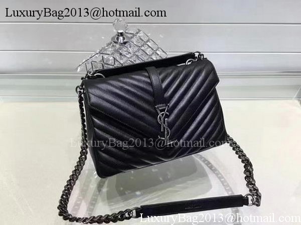 YSL Classic Monogramme Flap Bag Calfskin Leather Y22369 Black YSL Classic Monogramme Flap Bag Calfskin Leather Y22369 Black