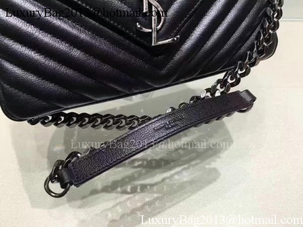 YSL Classic Monogramme Flap Bag Calfskin Leather Y22369 Black YSL Classic Monogramme Flap Bag Calfskin Leather Y22369 Black
