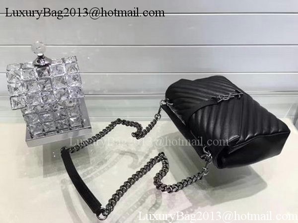 YSL Classic Monogramme Flap Bag Calfskin Leather Y22369 Black YSL Classic Monogramme Flap Bag Calfskin Leather Y22369 Black