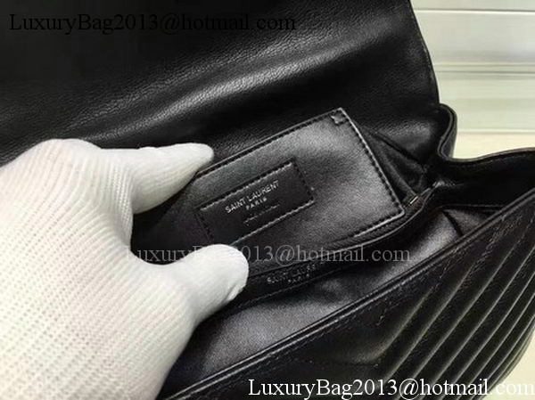 YSL Classic Monogramme Flap Bag Calfskin Leather Y22369 Black YSL Classic Monogramme Flap Bag Calfskin Leather Y22369 Black