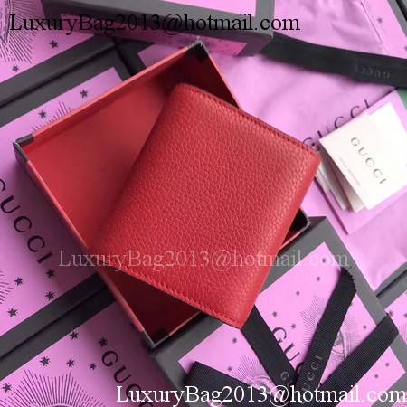 Gucci Calfskin Leather Padlock Wallet 453155 RED