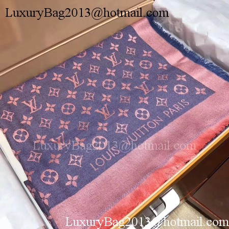 Louis Vuitton MONOGRAM DENIM Scarf M33695 Blue Louis Vuitton MONOGRAM DENIM Scarf M33695 Blue