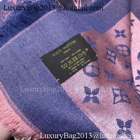 Louis Vuitton MONOGRAM DENIM Scarf M33695 Blue Louis Vuitton MONOGRAM DENIM Scarf M33695 Blue