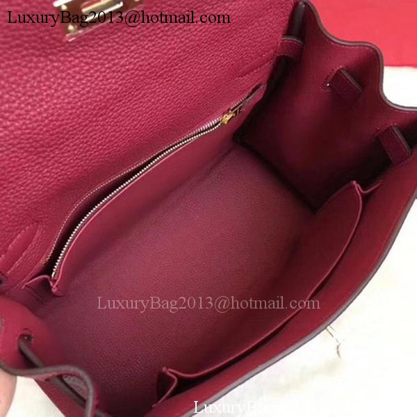 Hermes Kelly 32cm Shoulder Bag TOGO Leather KY32 Wine Hermes Kelly 32cm Shoulder Bag TOGO Leather KY32 Wine