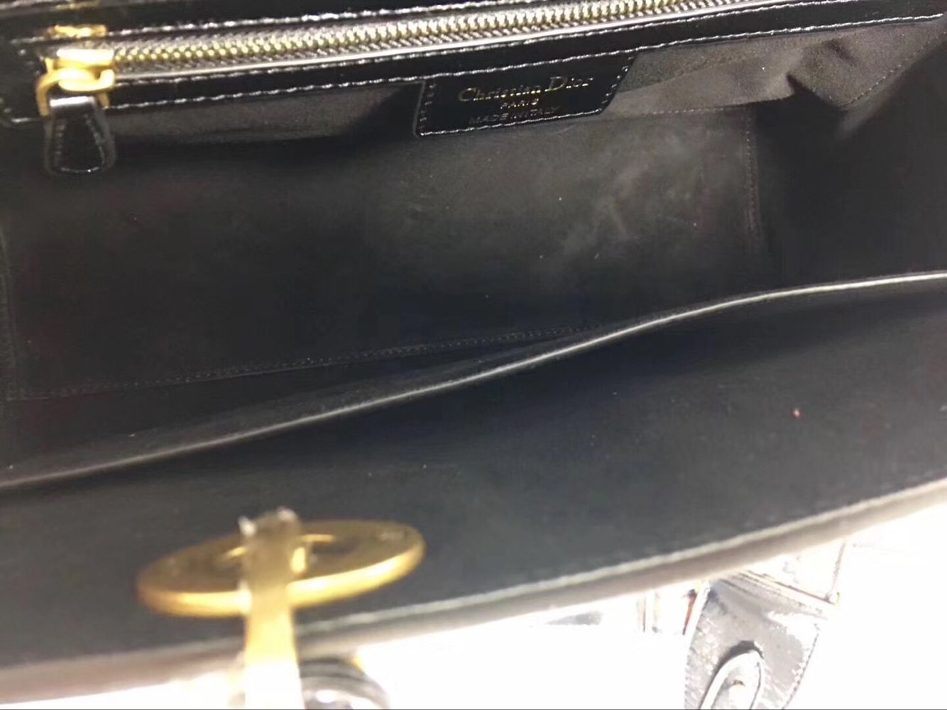 Dior Lady Bag Original Leather D6357 Black Dior Lady Bag Original Leather D6357 Black