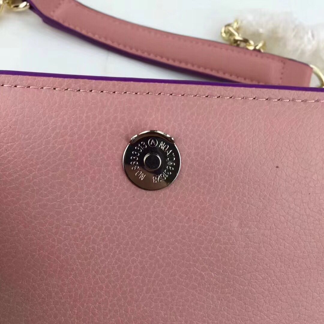 Versace 2017 Calfskin Leather Shoulder Bag 7203 Pink Versace 2017 Calfskin Leather Shoulder Bag 7203 Pink