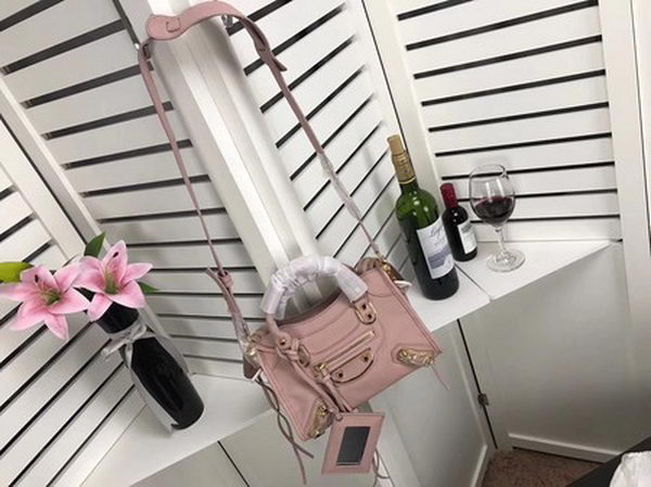 Balenciaga Giant City Gold Studs Handbag B084336 Pink Balenciaga Giant City Gold Studs Handbag B084336 Pink