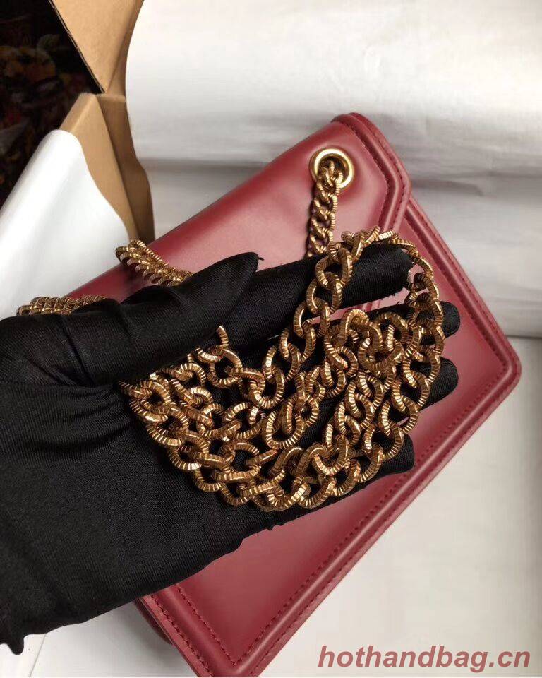 Dolce & Gabbana Calfskin Leather 4046 Wine