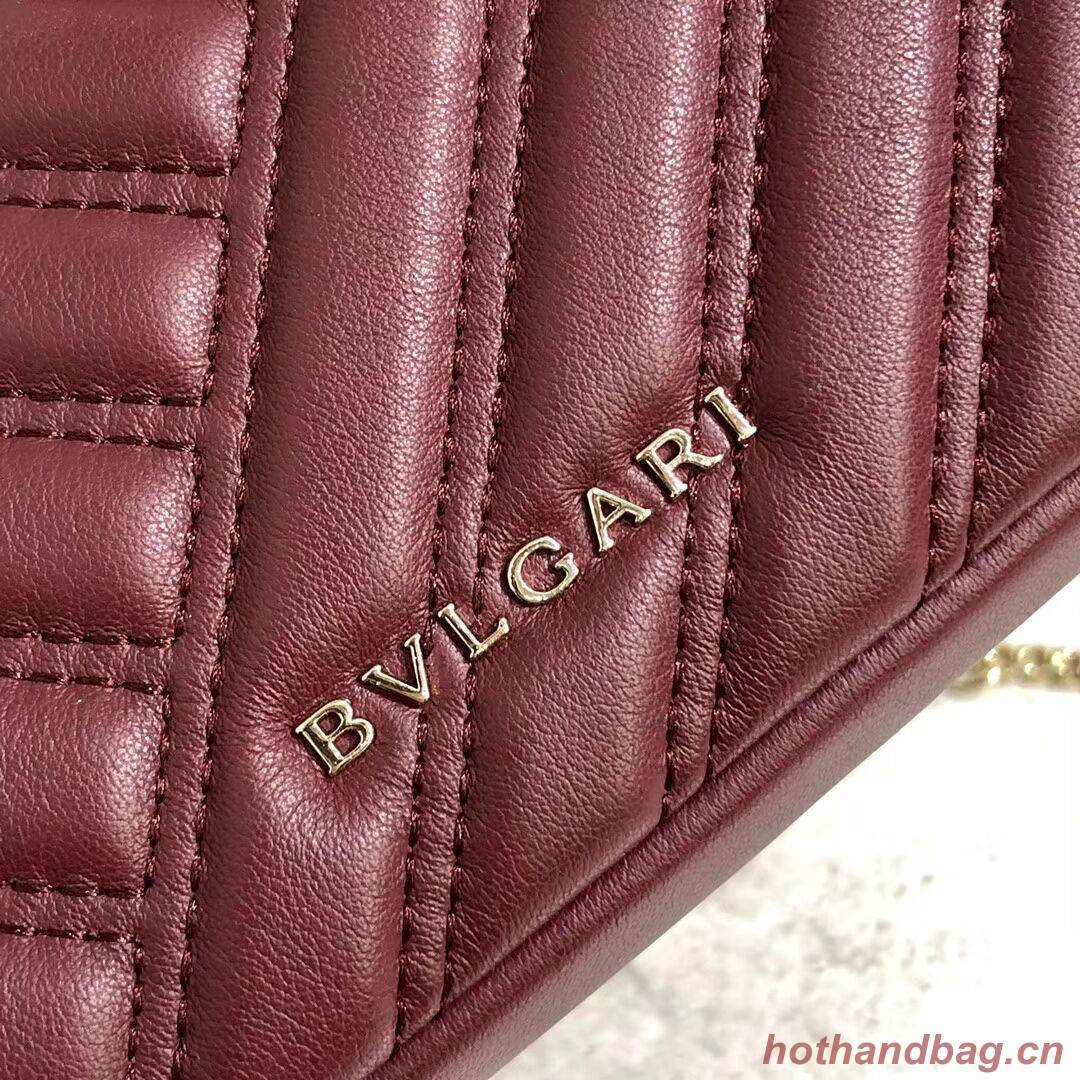 BVLGARI Shoulder Bag Calfskin Leather B288760 Burgundy BVLGARI Shoulder Bag Calfskin Leather B288760 Burgundy
