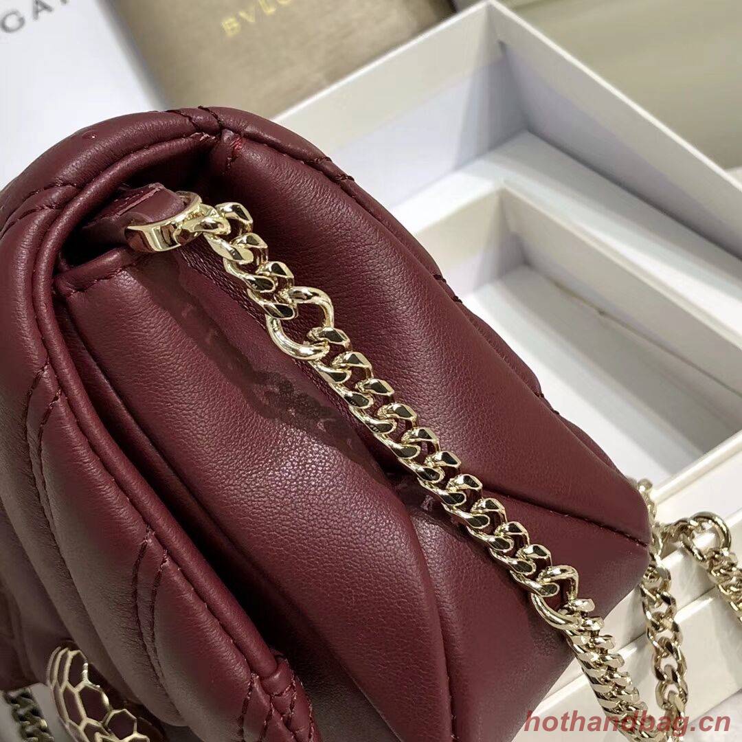 BVLGARI Shoulder Bag Calfskin Leather B288760 Burgundy BVLGARI Shoulder Bag Calfskin Leather B288760 Burgundy
