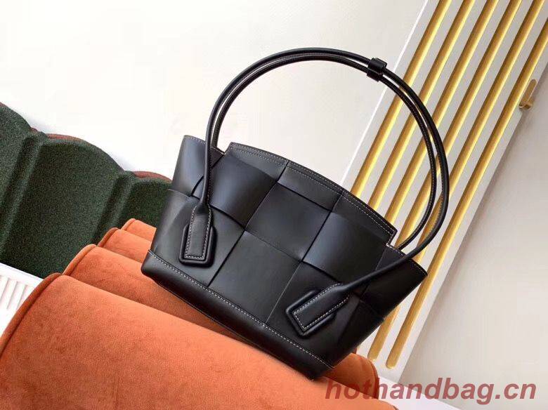 Bottega Veneta Original Weave Leather Arco Top Handle Bag 70013 Black Bottega Veneta Original Weave Leather Arco Top Handle Bag 70013 Black