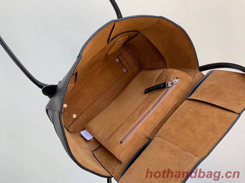 Bottega Veneta Original Weave Leather Arco Top Handle Bag 70013 Black Bottega Veneta Original Weave Leather Arco Top Handle Bag 70013 Black