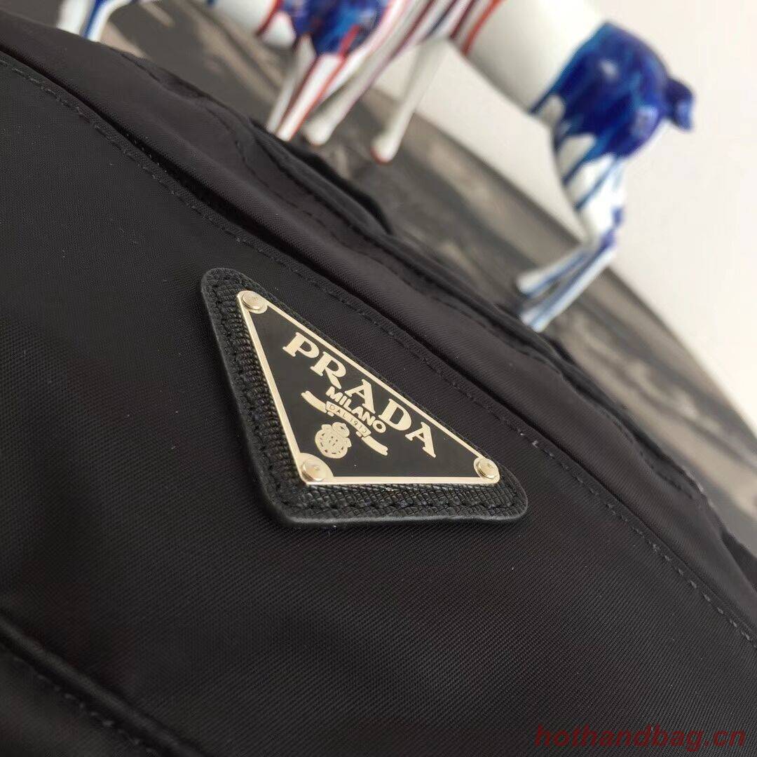Prada Printed technical fabric backpack 2VZ025 black Prada Printed technical fabric backpack 2VZ025 black