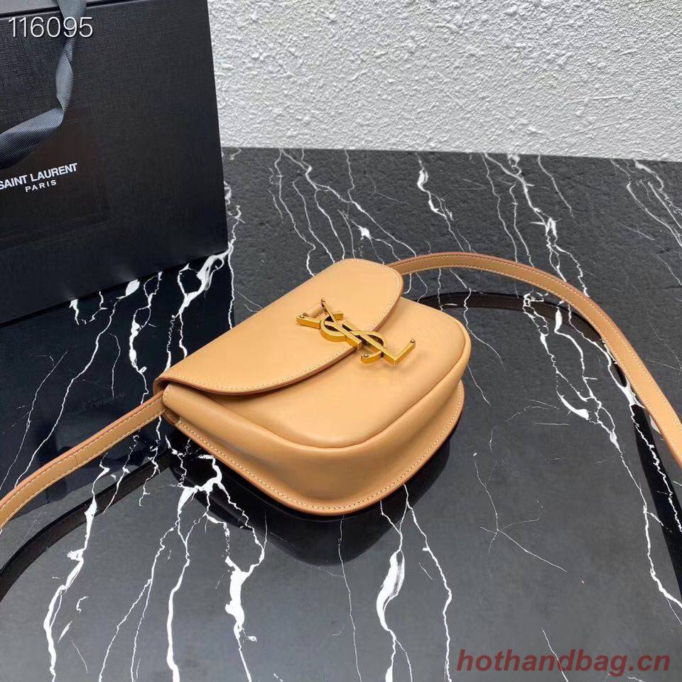 Yves Saint Laurent Calfskin Leather Shoulder Bag 619740 apricot Yves Saint Laurent Calfskin Leather Shoulder Bag 619740 apricot
